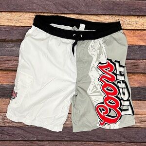 Coors Light Swim Trunks Board Shorts Swim Trunks Mens Size 38